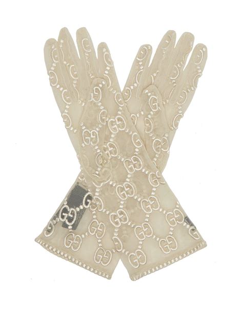 gucci lace gloves womens